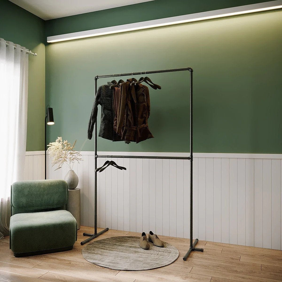 Pipe clothes rail