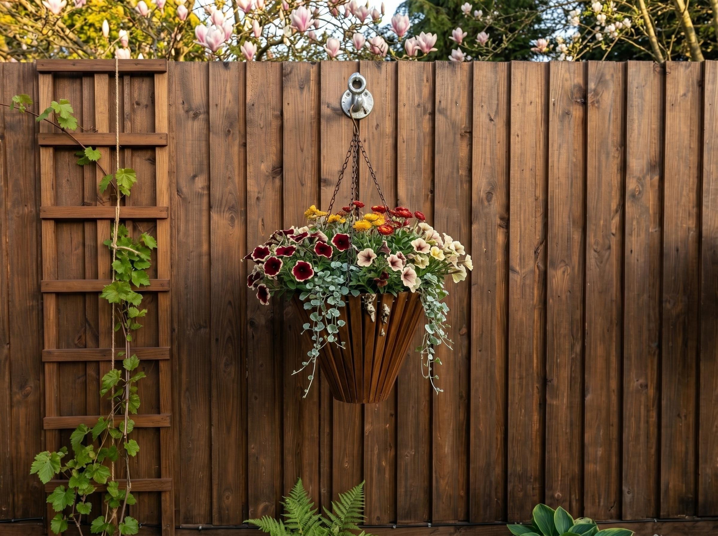 Industrial Steel Hanging Basket Bracket