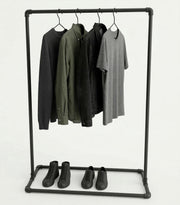 Freestanding Pipe Clothes Rail – Malleable Iron