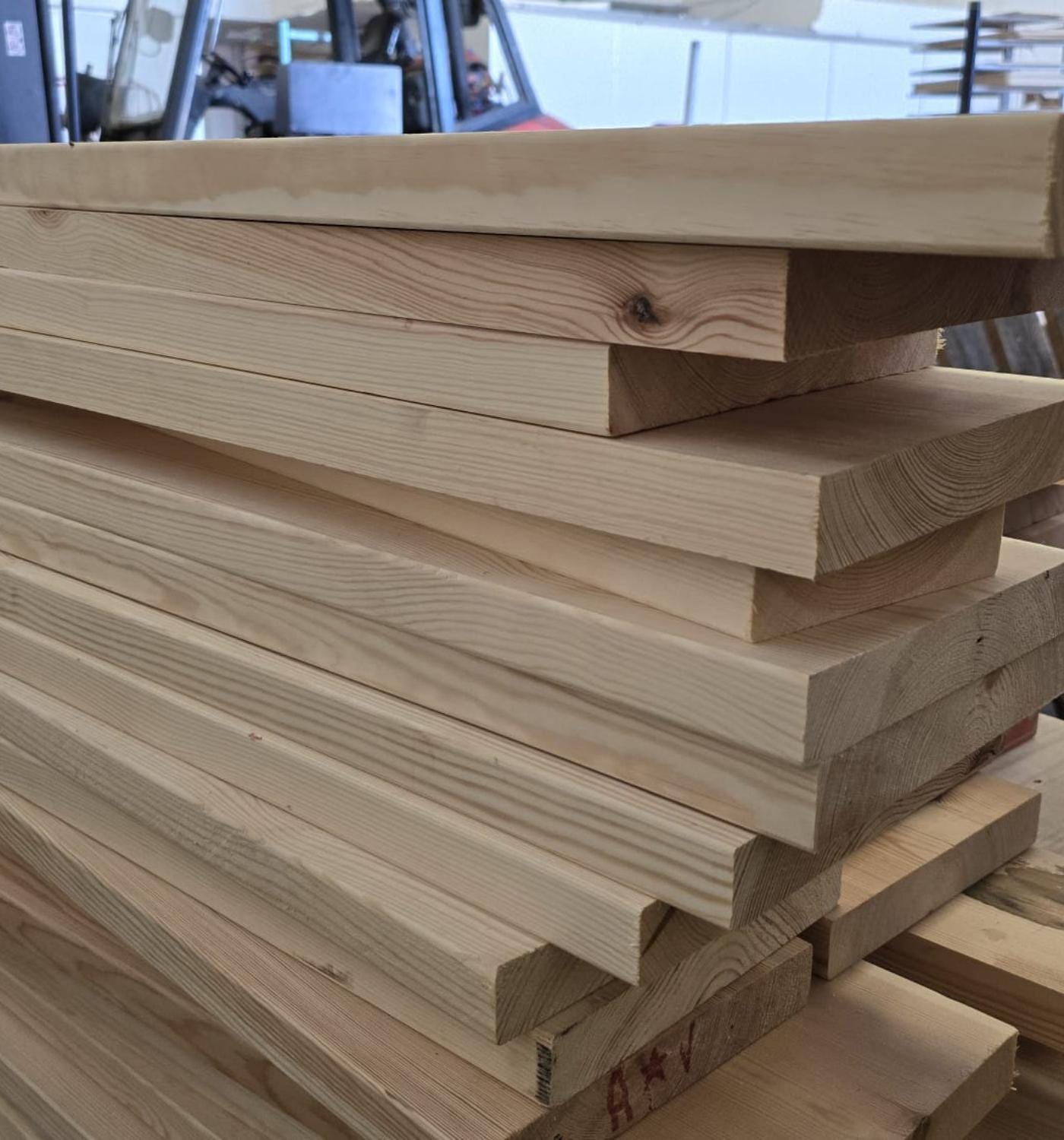 Recycled Timber Chunky Shelf: Sanded Edge Wooden Shelving (30cm-140cm)