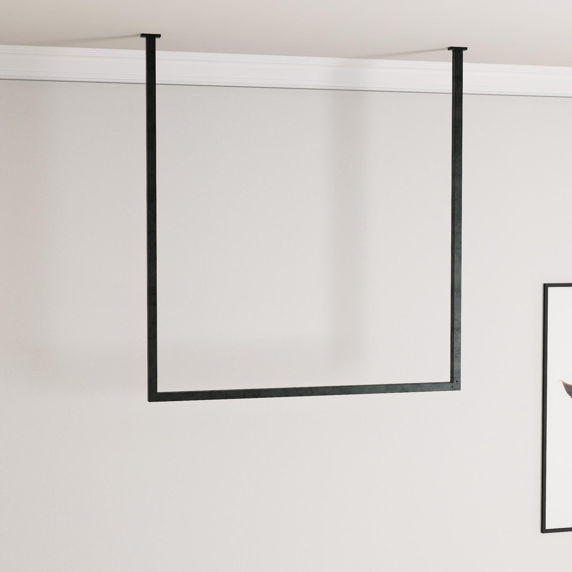 Ceiling Clothes Rack Minimalist Clothing Rail for Storage & Retail Display – Space-Saving Ceiling Clothing Rack