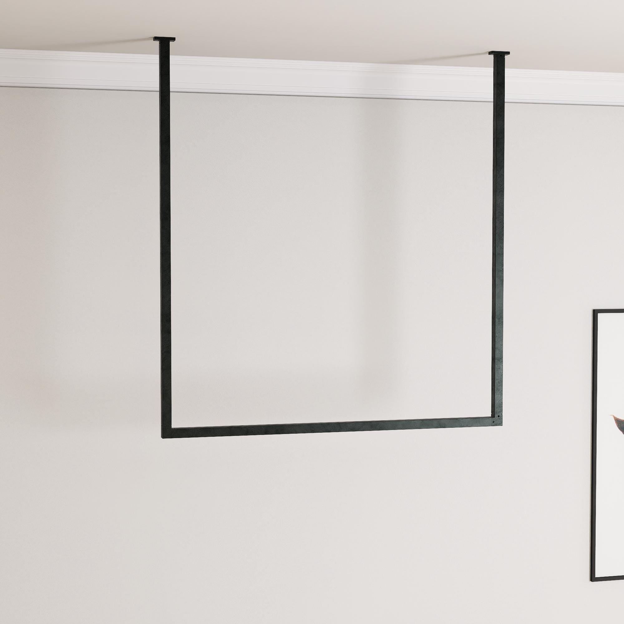 Ceiling Clothes Rack Minimalist Clothing Rail for Storage & Retail Display – Space-Saving Ceiling Clothing Rack
