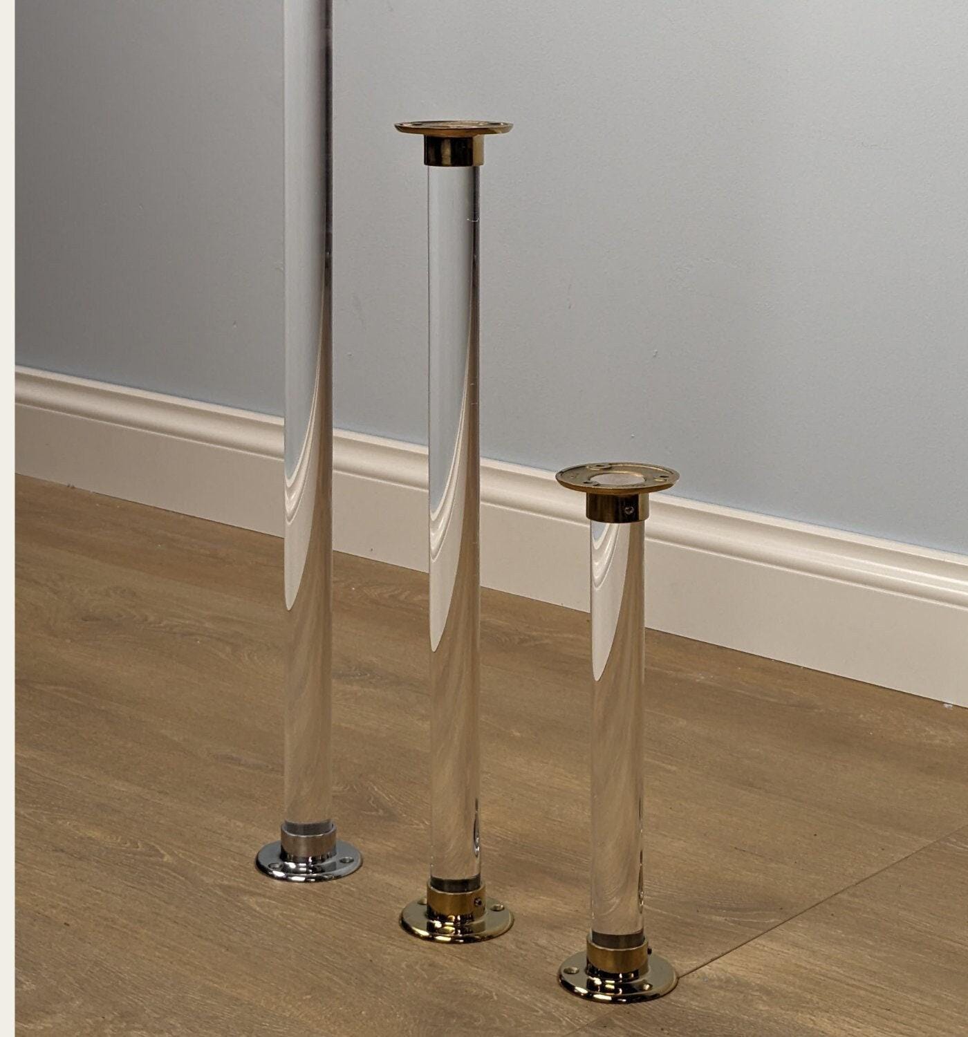 Clear Acrylic Furniture Leg: DIY Sofa Table Support
