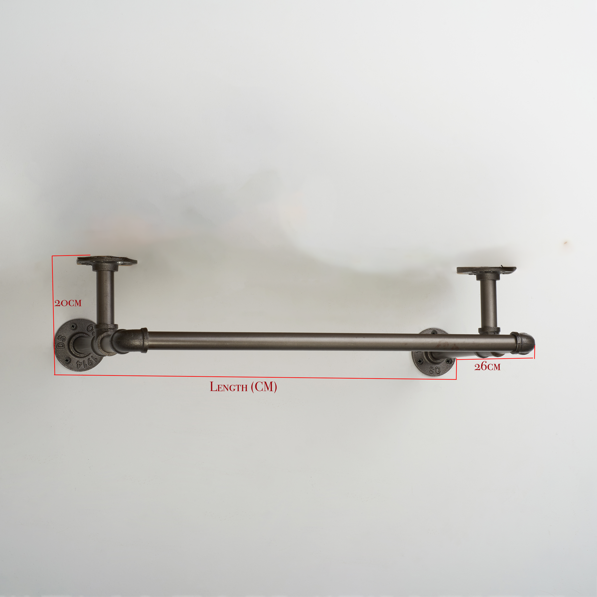 Pipe Wall Mounted Shelves Clothes Rack