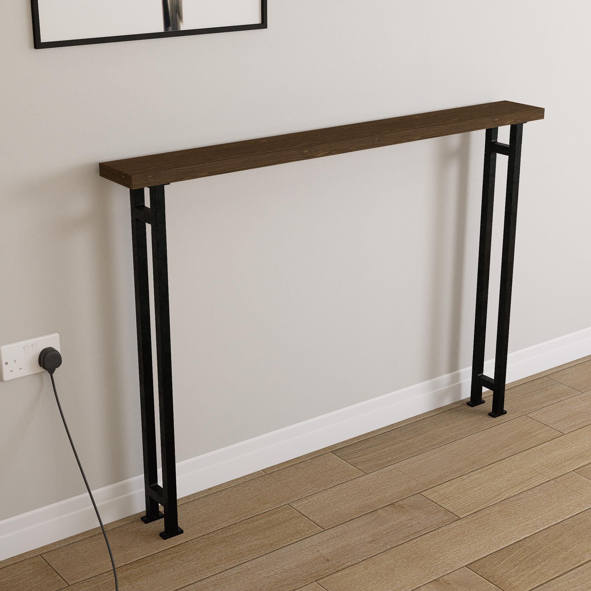 Modern Metal Table Legs for Console Table – Industrial Hairpin or Square Frame Style – Heavy-Duty Steel Legs – DIY Furniture Base