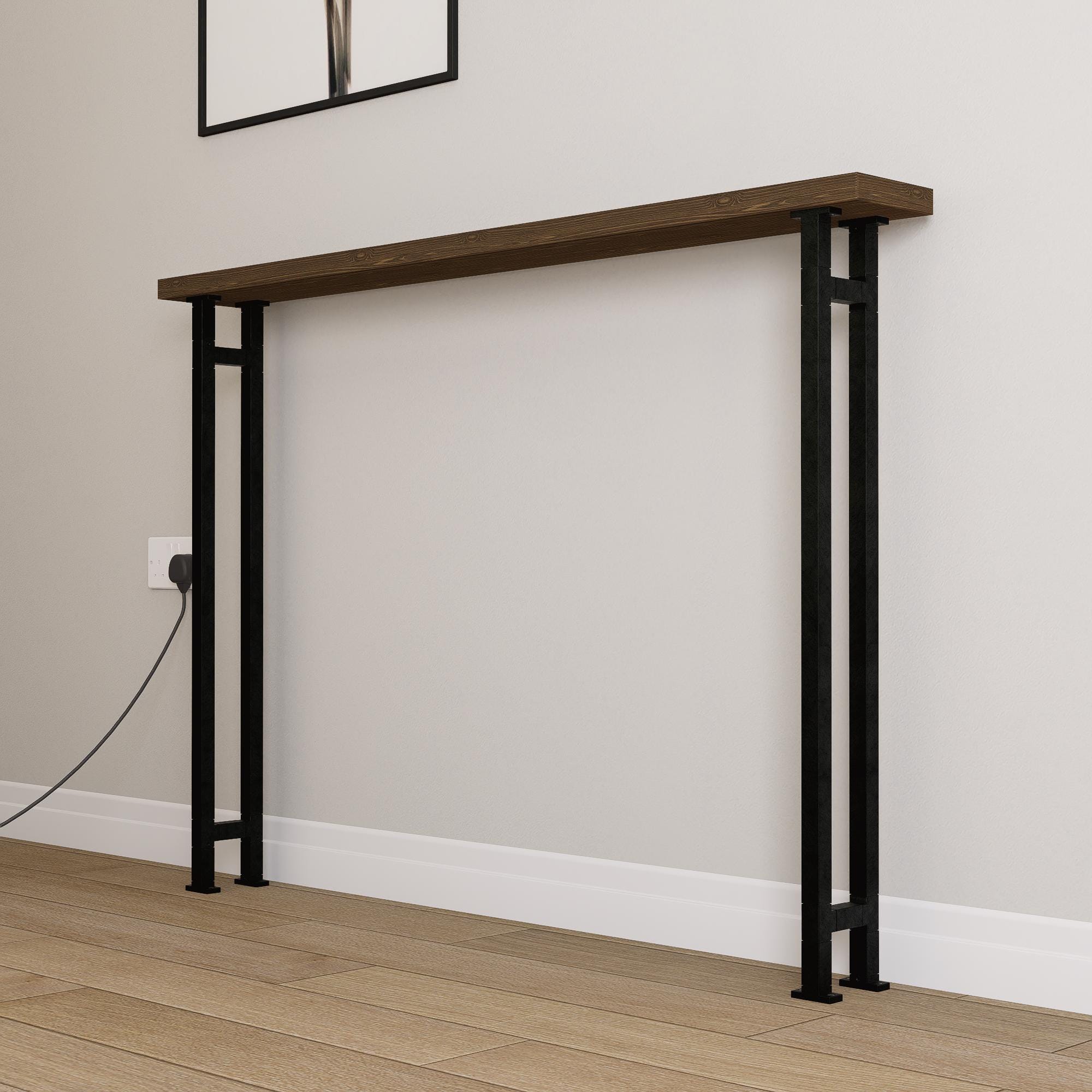 Modern Metal Table Legs for Console Table – Industrial Hairpin or Square Frame Style – Heavy-Duty Steel Legs – DIY Furniture Base