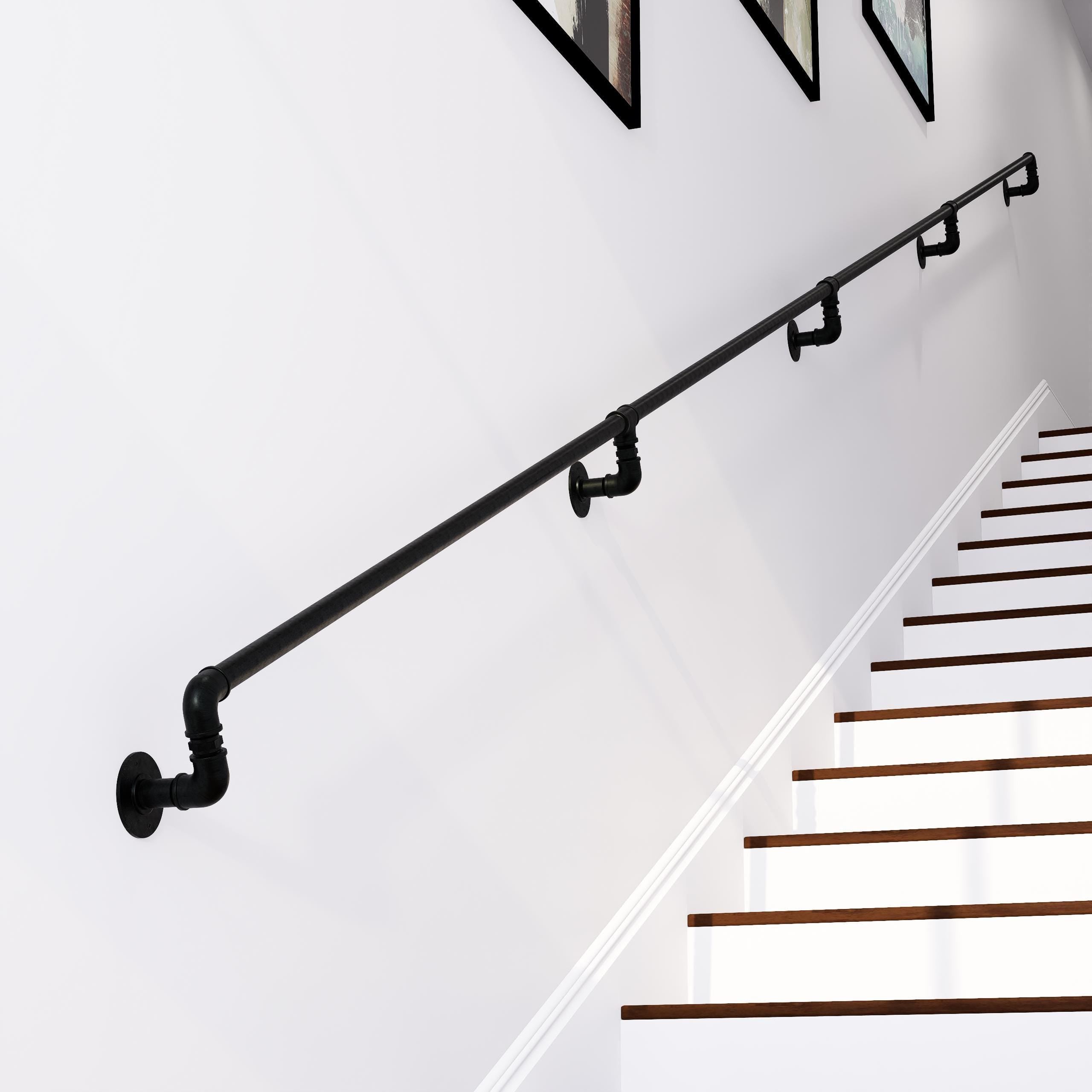 Handmade Cast Iron Stair Handrail – Vintage Pipe