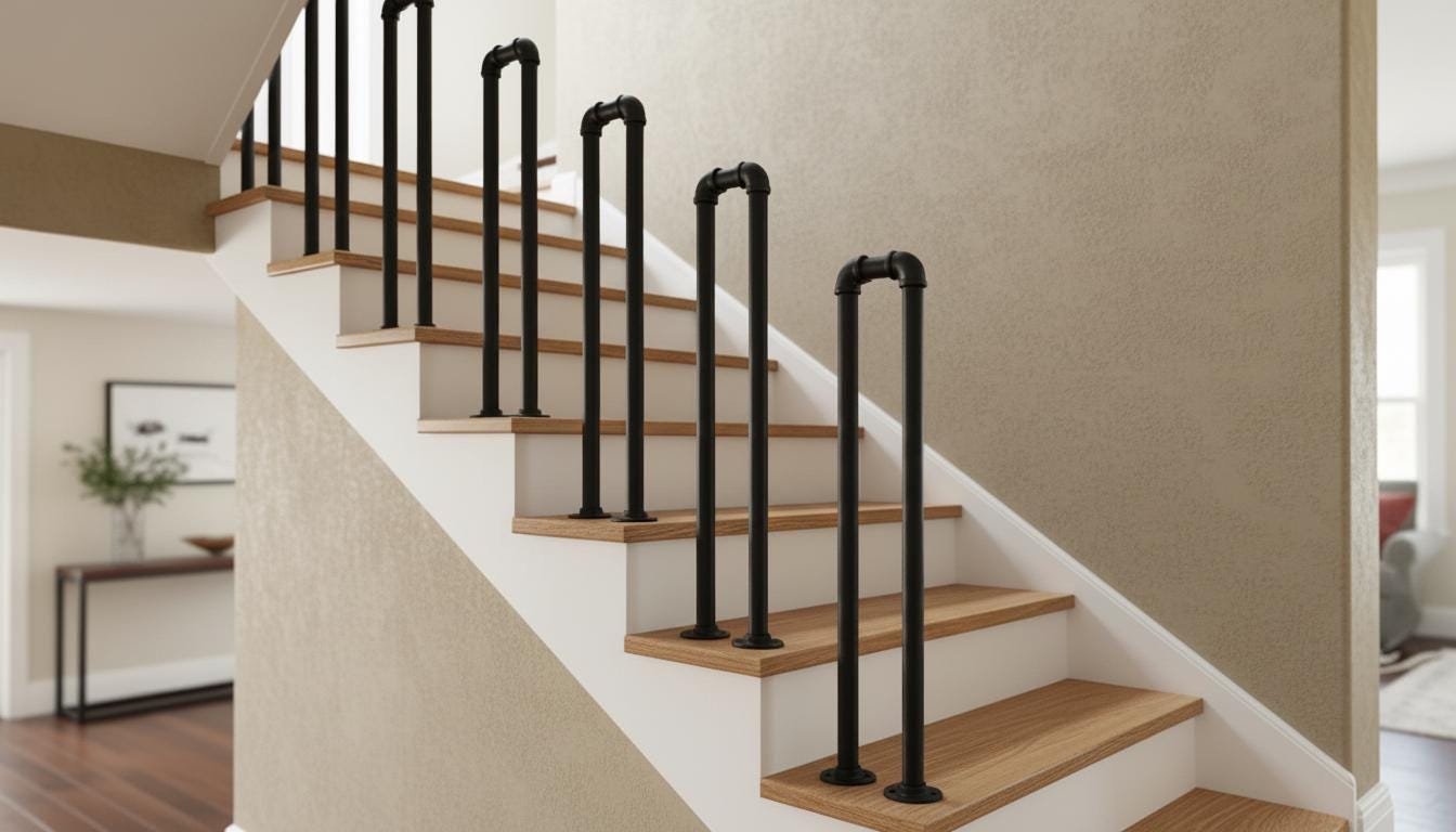 Black Steel Stair Rail |