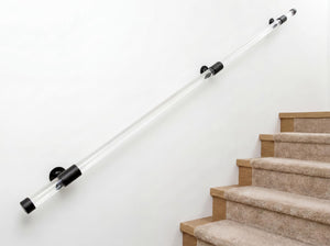 Custom Lucite Handrail Kit – Clear Acrylic Stair Rail