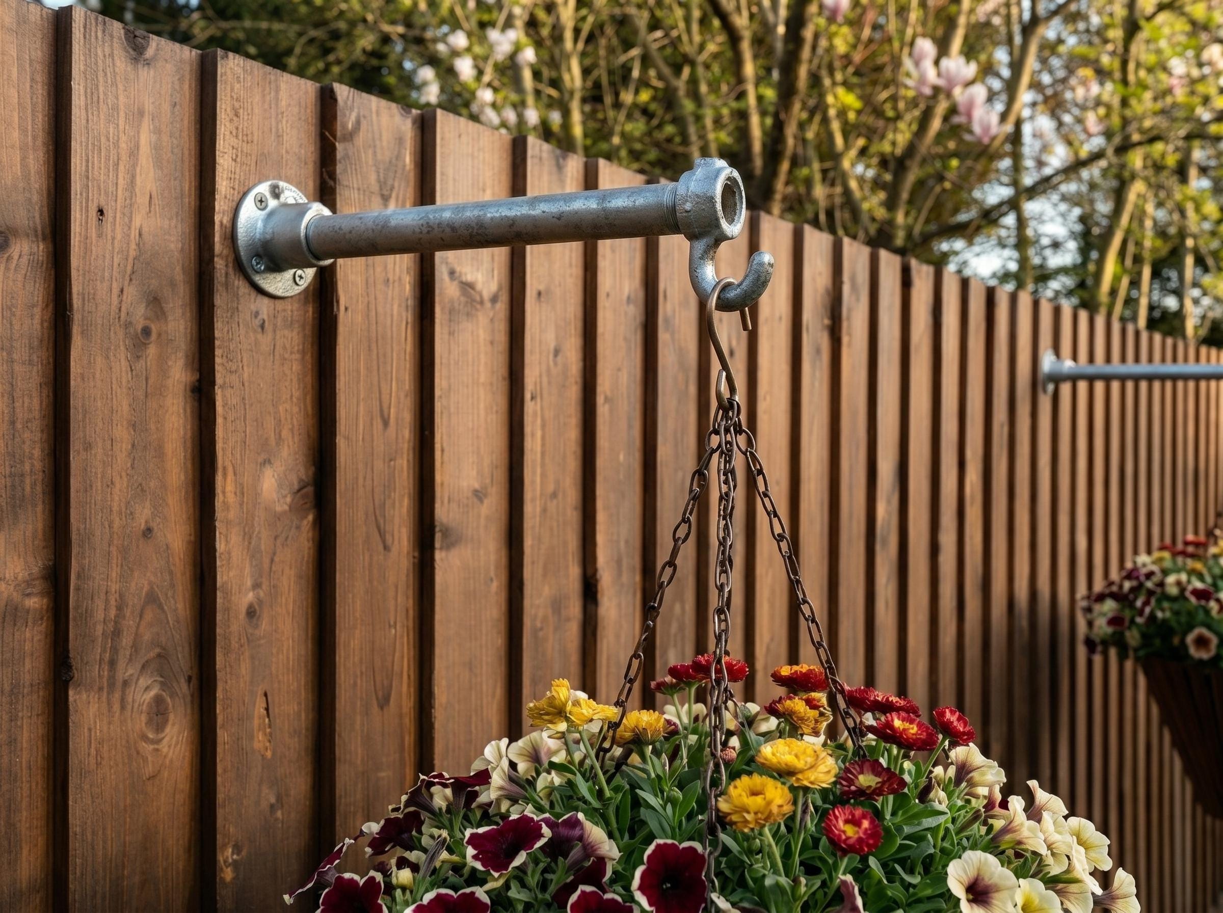 Industrial Steel Hanging Basket Bracket