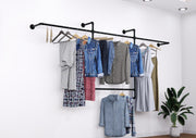 Open Wardrobe Industrial Pipe Clothing Rack