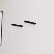 Minimalist Shelf Brackets – 2 Square Steel Piping Brackets – Industrial Wall Mount – Heavy-Duty Shelf Support - Shelf Not Included