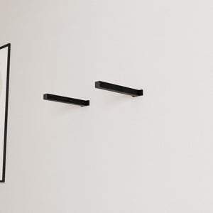 Square Steel Piping Shelf Brackets: Heavy-Duty Industrial Wall Mount