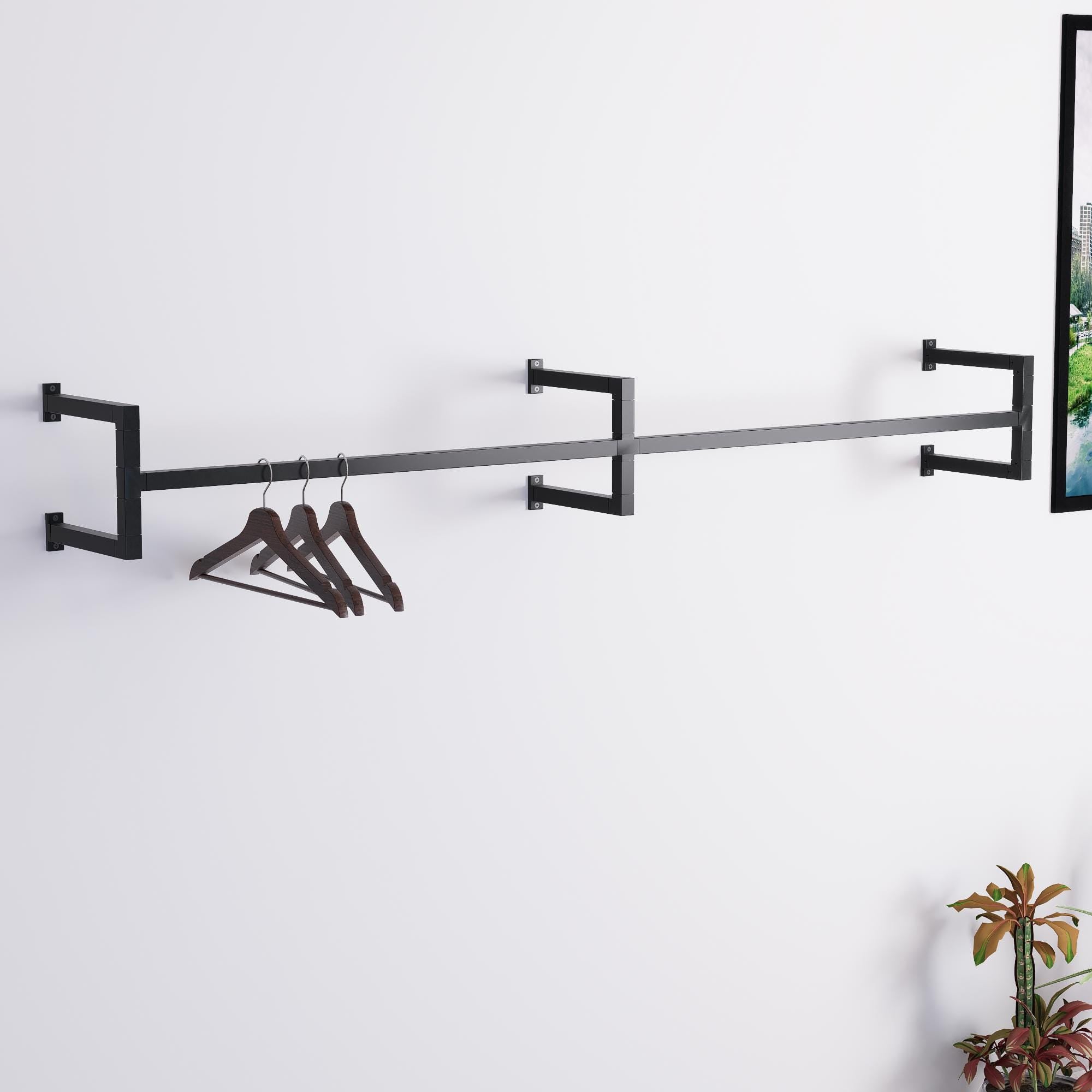 Minimalist Double Clothes Rail – Wall Mounted