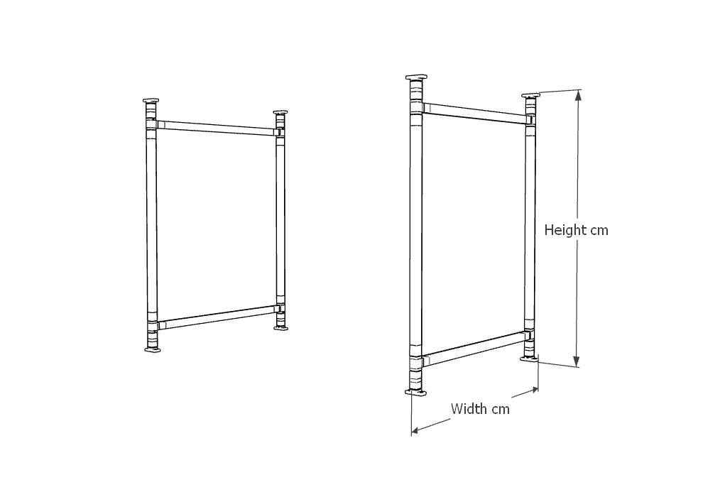 Heavy Duty Rectangular Steel Table Base – Detachable