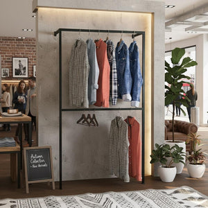 Modern Clothing Rail / Garment Rack / Clothes Storage Square