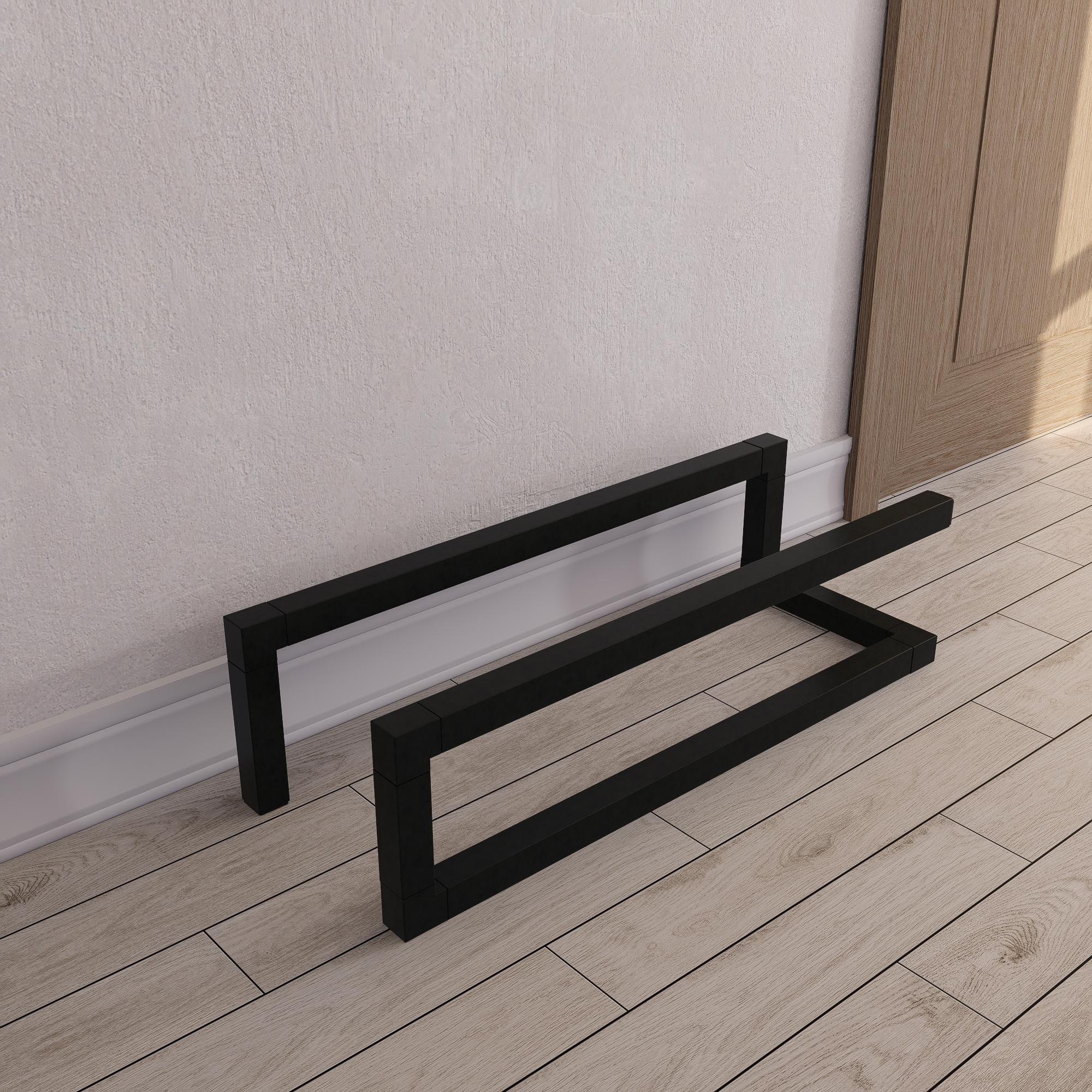 Metal Shoe Rack – Minimalist Steel Sneaker Stand