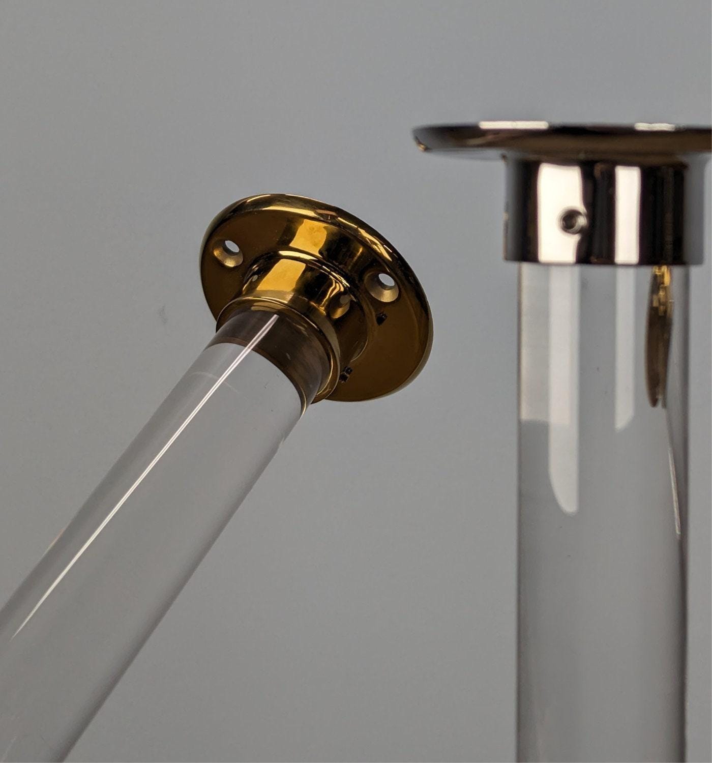 Single Clear Acrylic Furniture Leg: DIY Sofa Replacement Foot