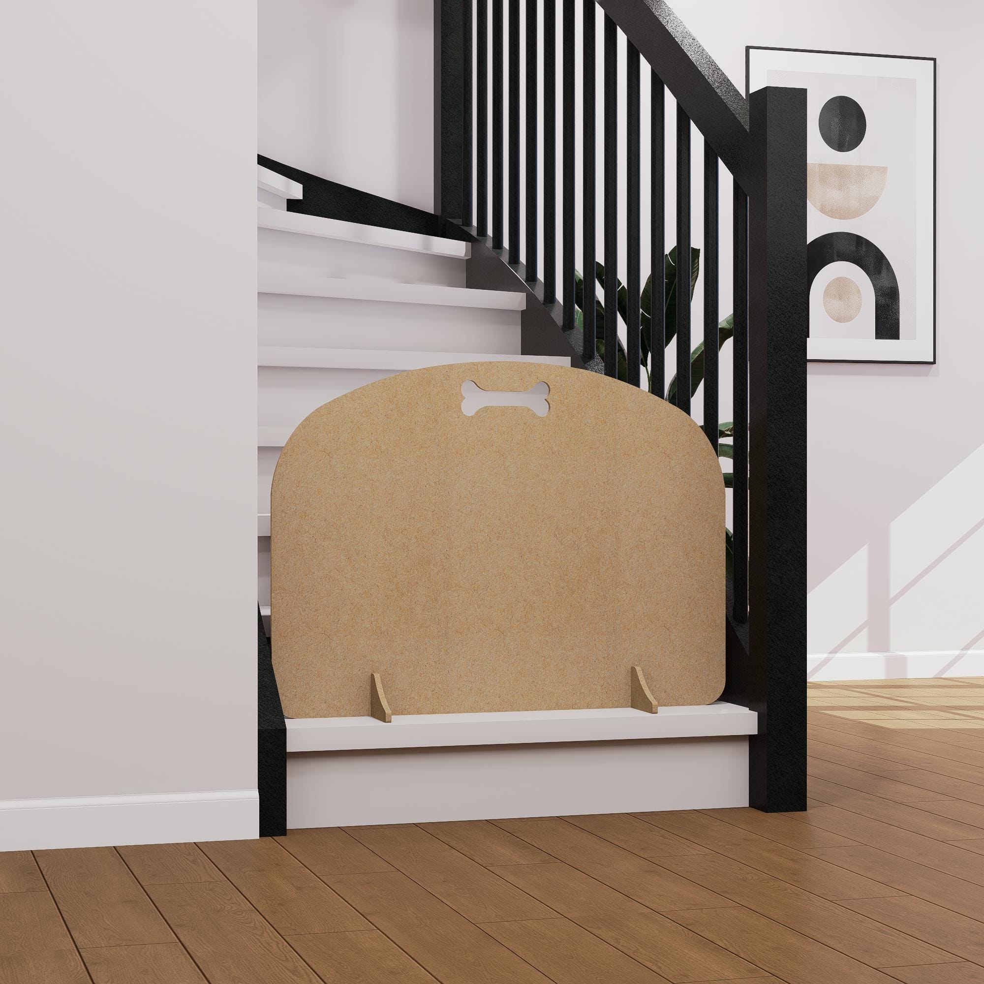 Indoor Pet Gate – Freestanding Barrier Fence for Dogs, Cats & Small Animals, Lightweight, Stylish with Curved Design – Custom Size Options