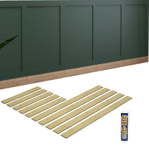 Shaker Wall Panelling Kit – 10 Pack MDF Slats