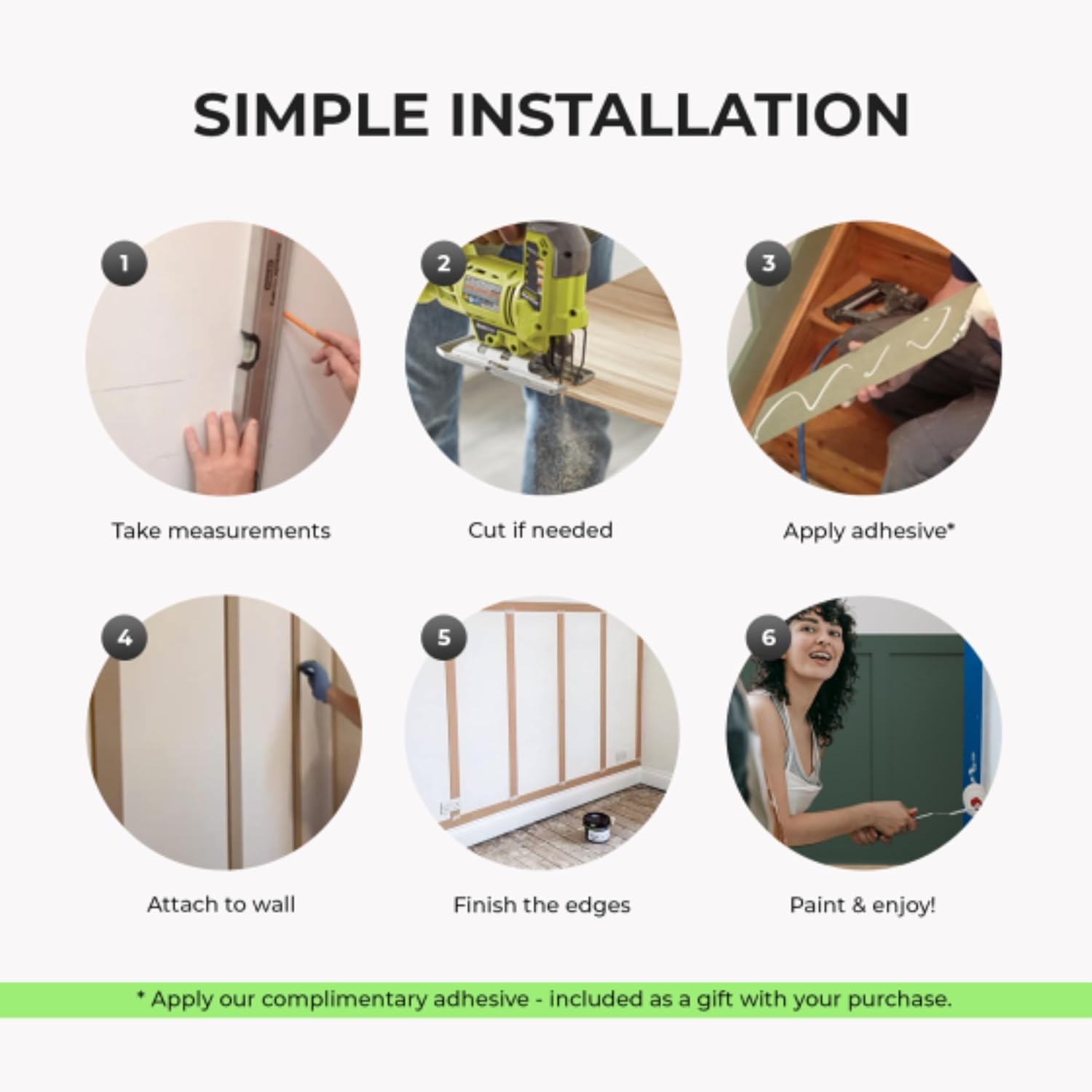 Shaker Wall Panelling Kit – 10 Pack MDF Slats