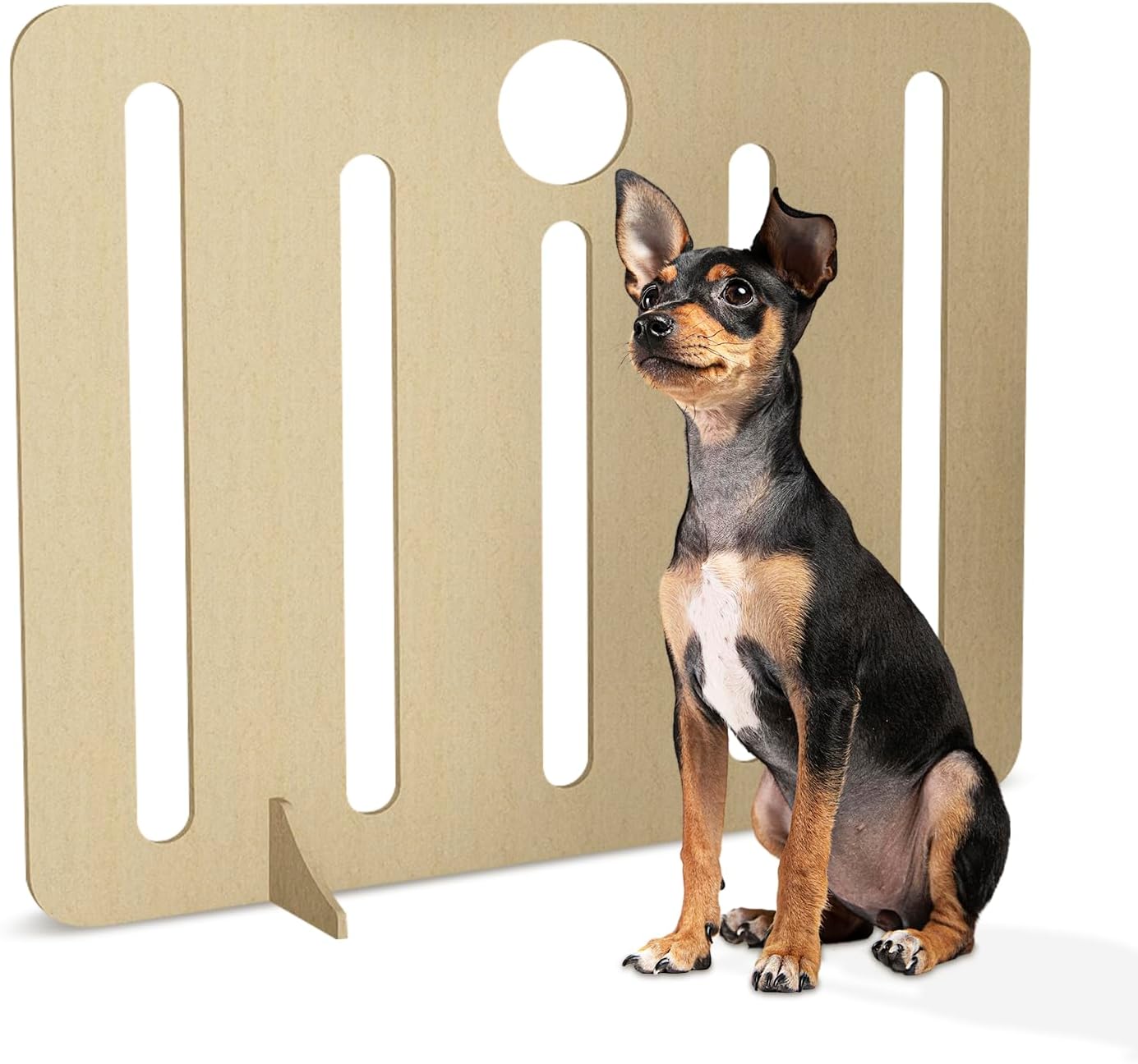 Freestanding Wooden Dog Stopper Barrier