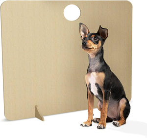 Freestanding Wooden Dog Barrier for Stairs & Doorways