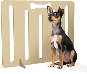 Freestanding Wooden Dog Stopper Barrier