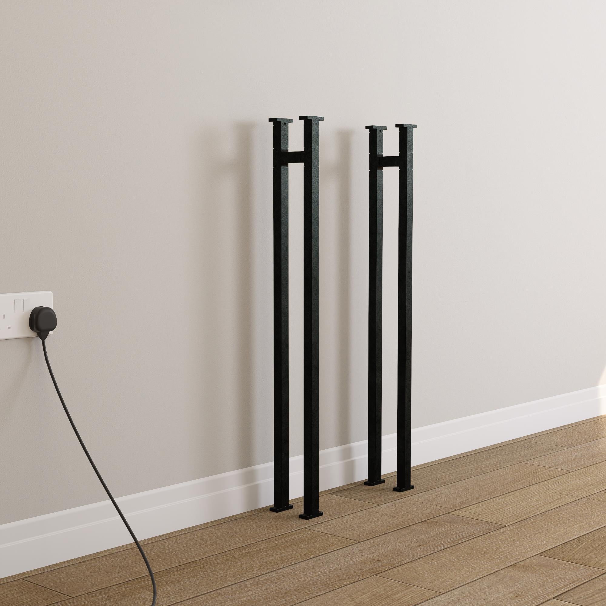 Slim Black Hallway Console Table – Handmade Wood