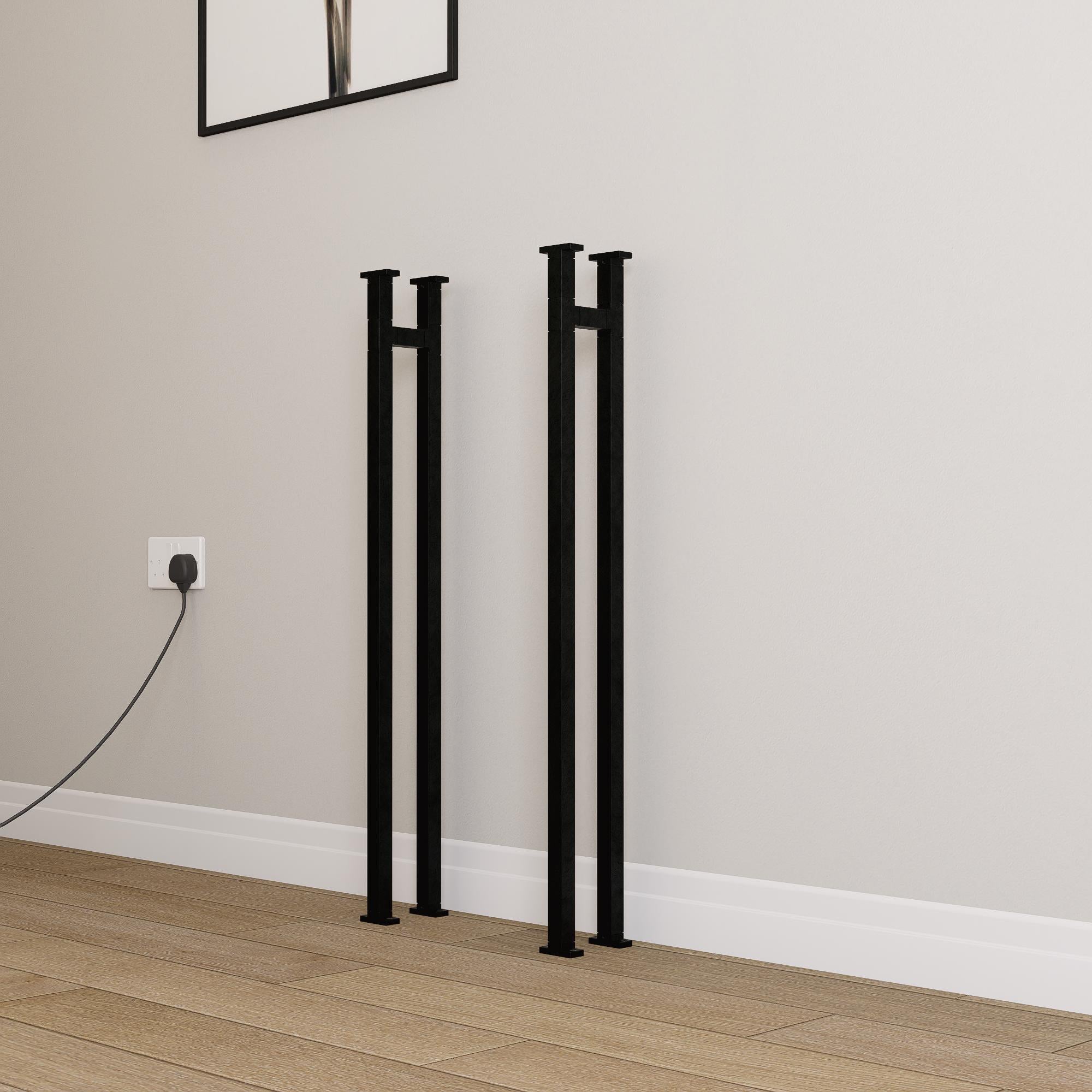 Slim Black Hallway Console Table – Handmade Wood