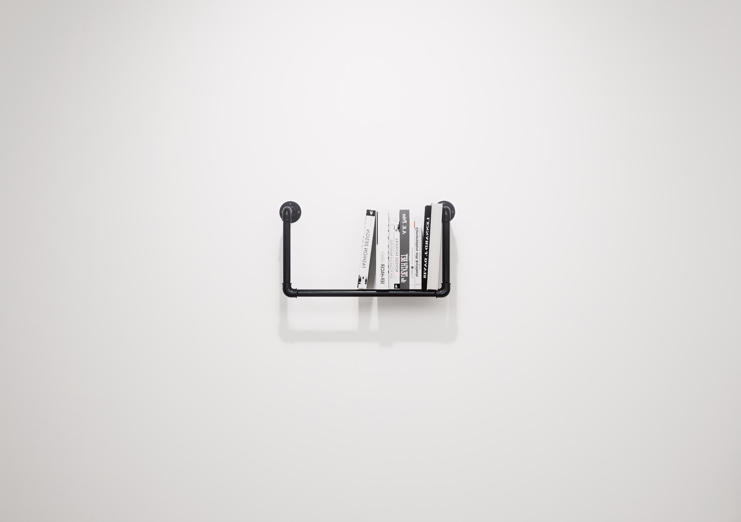 Wall Mounted Bookshelf - Pipe Design Custom Made