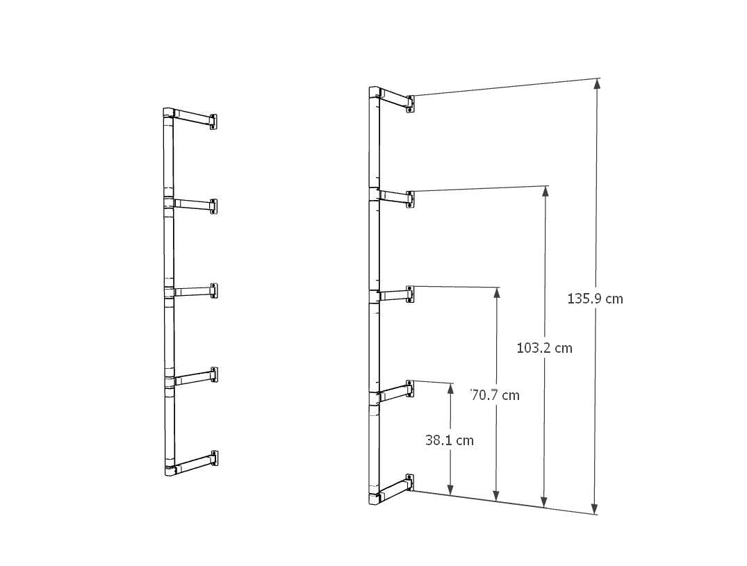 Industrial Multi-Tier Shelf Brackets – Heavy Duty