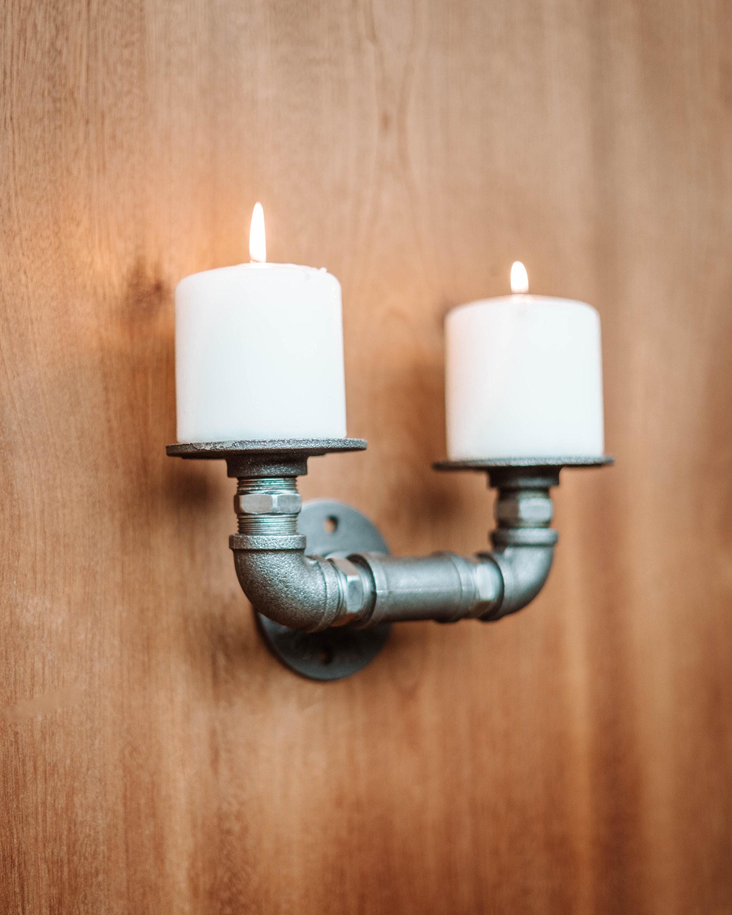 Double Pipe Wall Candle Holder – Urban Style