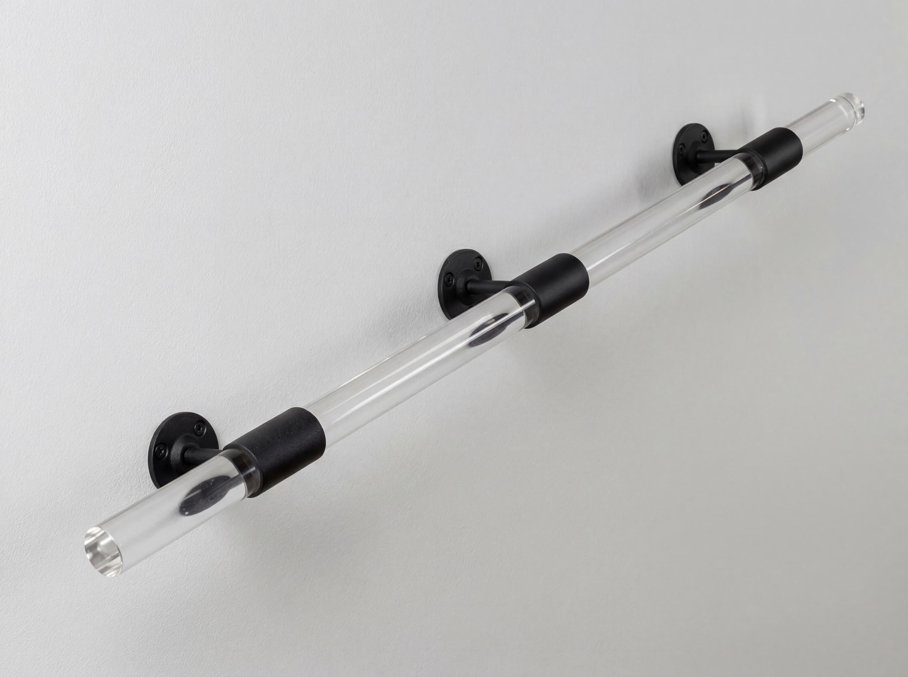Modern Acrylic Handrail – Clear Lucite Stair Rail