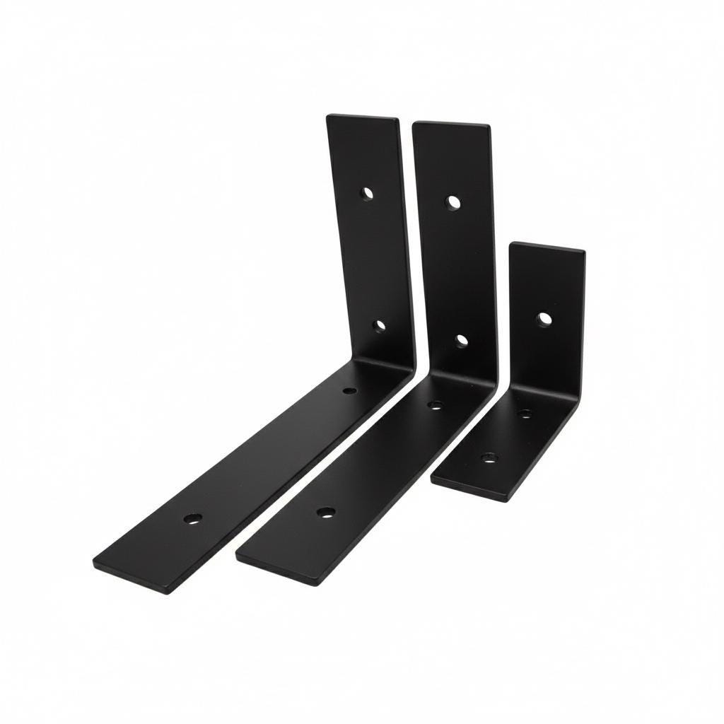 Pair of Heavy Duty Steel Shelf Brackets