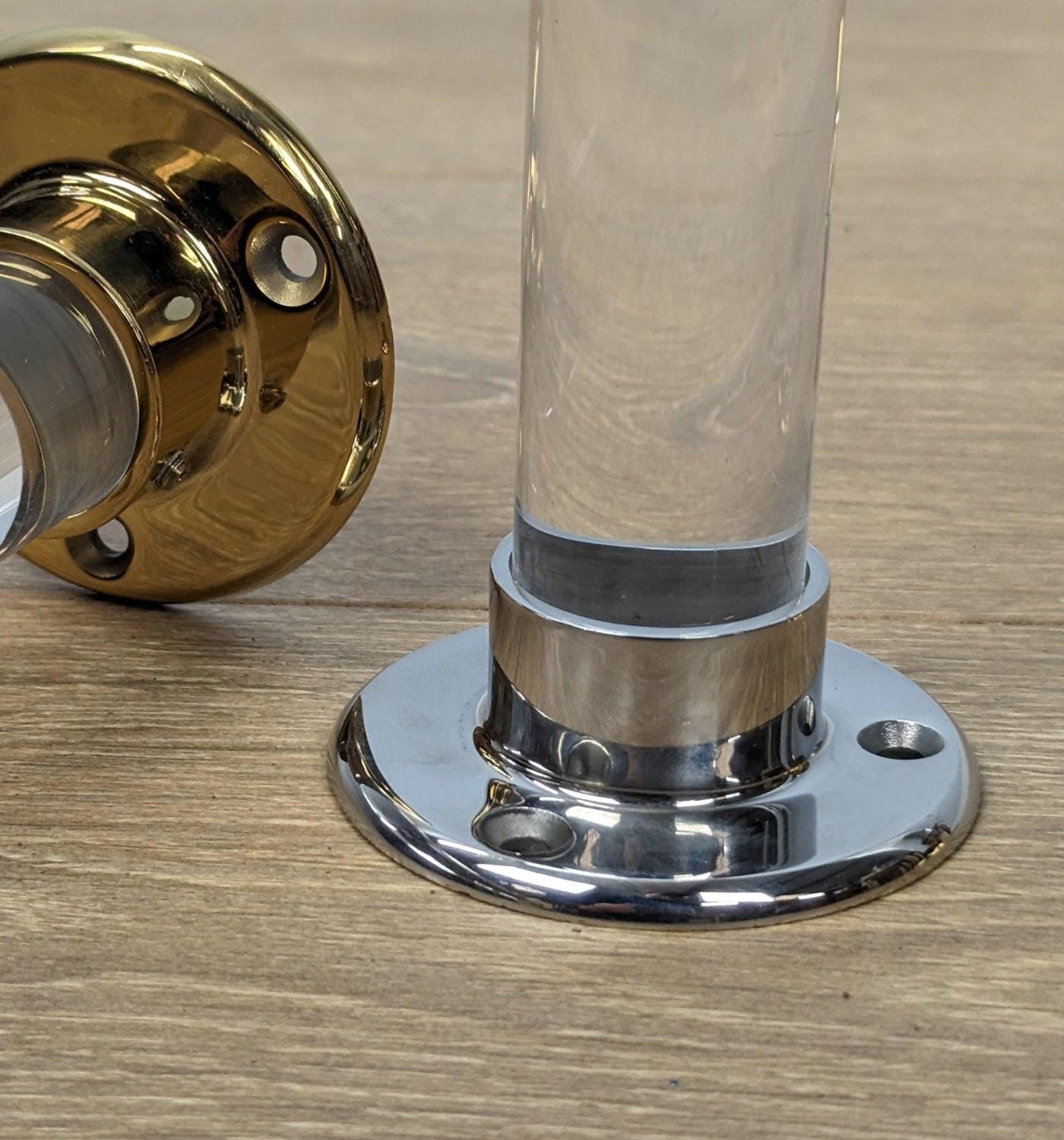 Single Clear Acrylic Furniture Leg: DIY Sofa Replacement Foot
