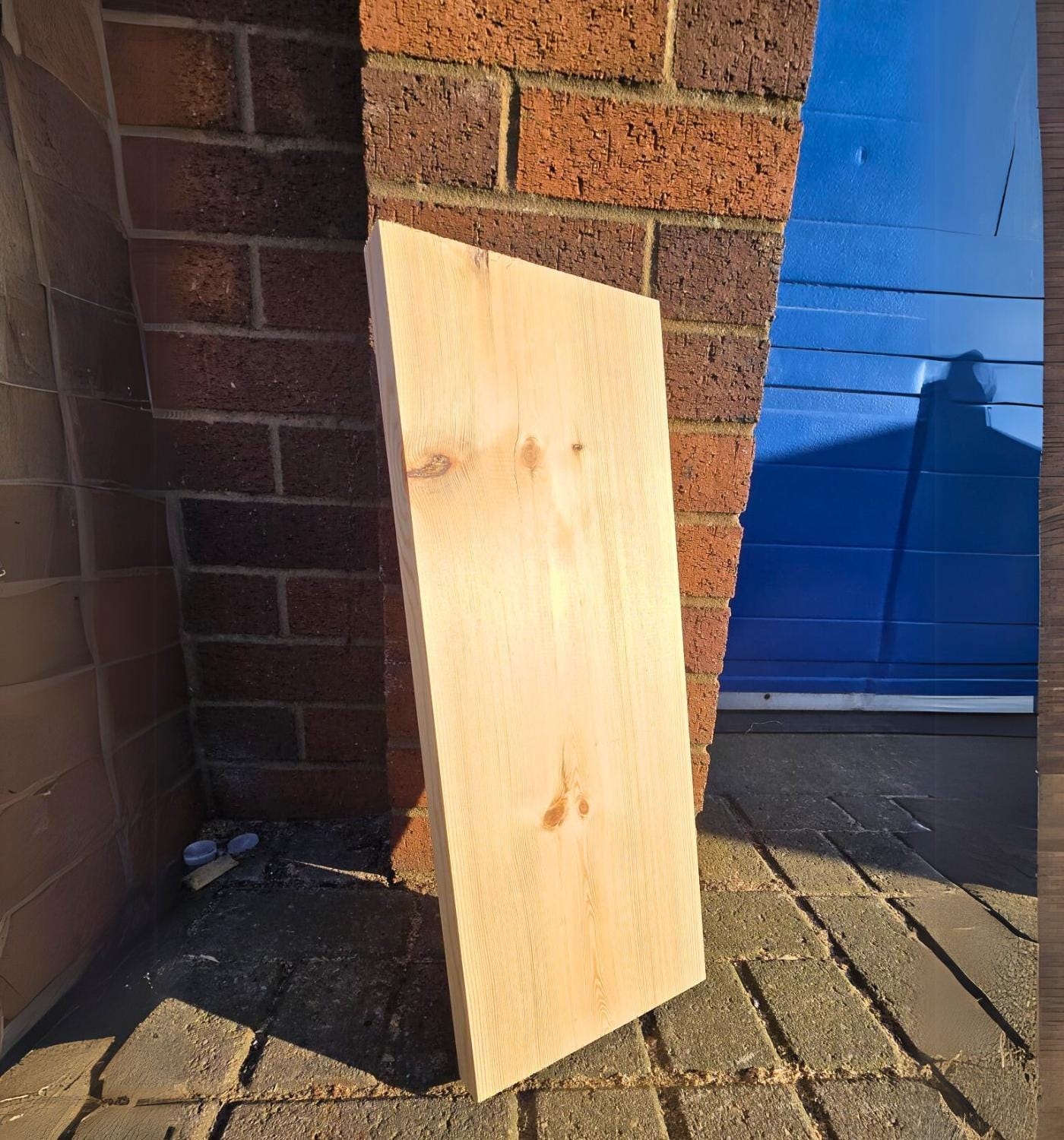 Recycled Timber Chunky Shelf: Sanded Edge Wooden Shelving (30cm-140cm)