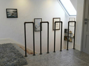 Industrial Stair Barrier – Heavy Duty Metal Guard Rail