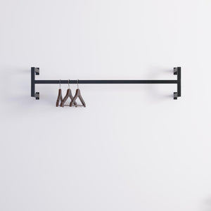 Minimalist Square Clothes Rail – Wall Mounted
