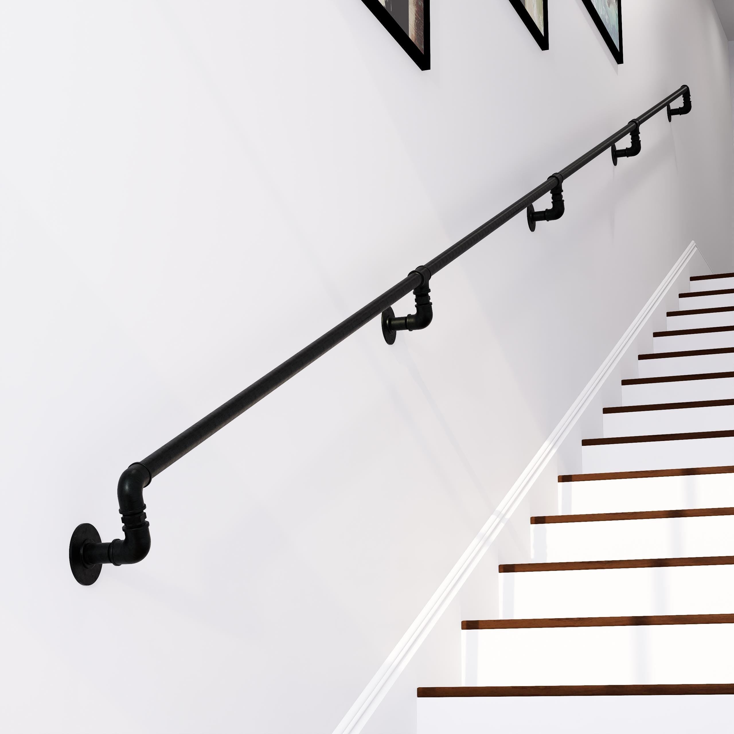 Handmade Cast Iron Stair Handrail – Vintage Pipe