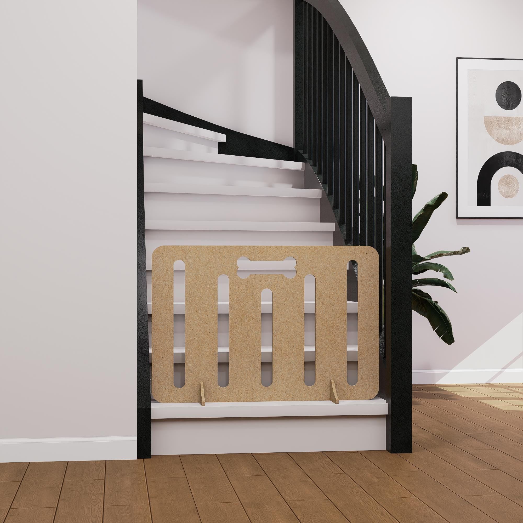 Dog Stopper & Sausage Stopper - Personalised Stair Gate/Door Stopper in Custom Sizes for Home Safety