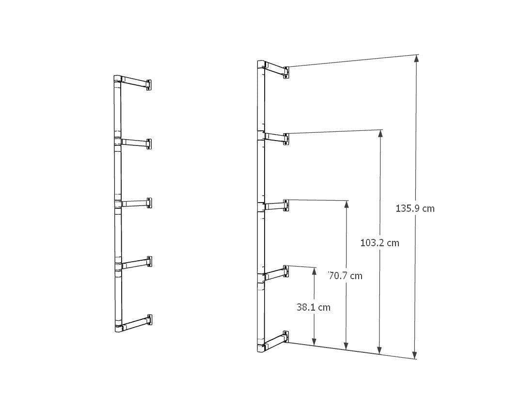 Multi-Tier Shelf Brackets: Heavy Duty Floating Shelving Hardware