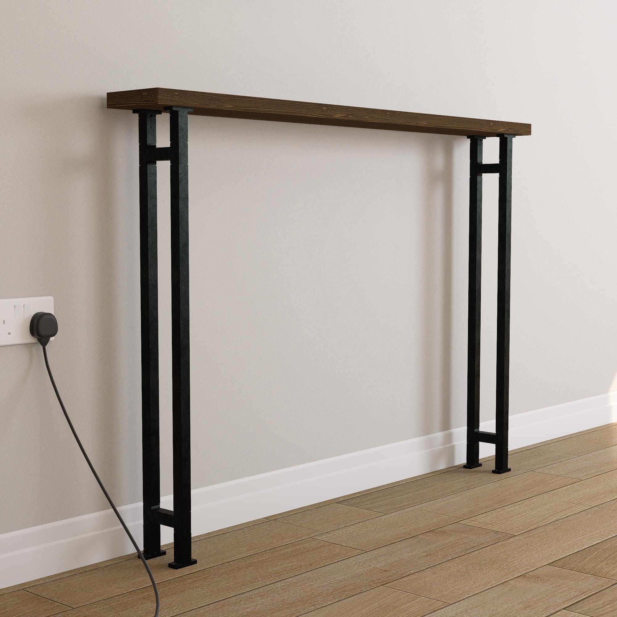 Modern Metal Table Legs for Console Table – Industrial Hairpin or Square Frame Style – Heavy-Duty Steel Legs – DIY Furniture Base