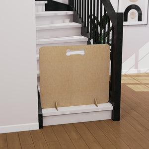 DOG BARRIER GATE - Portable Wooden Stopper for Stairs