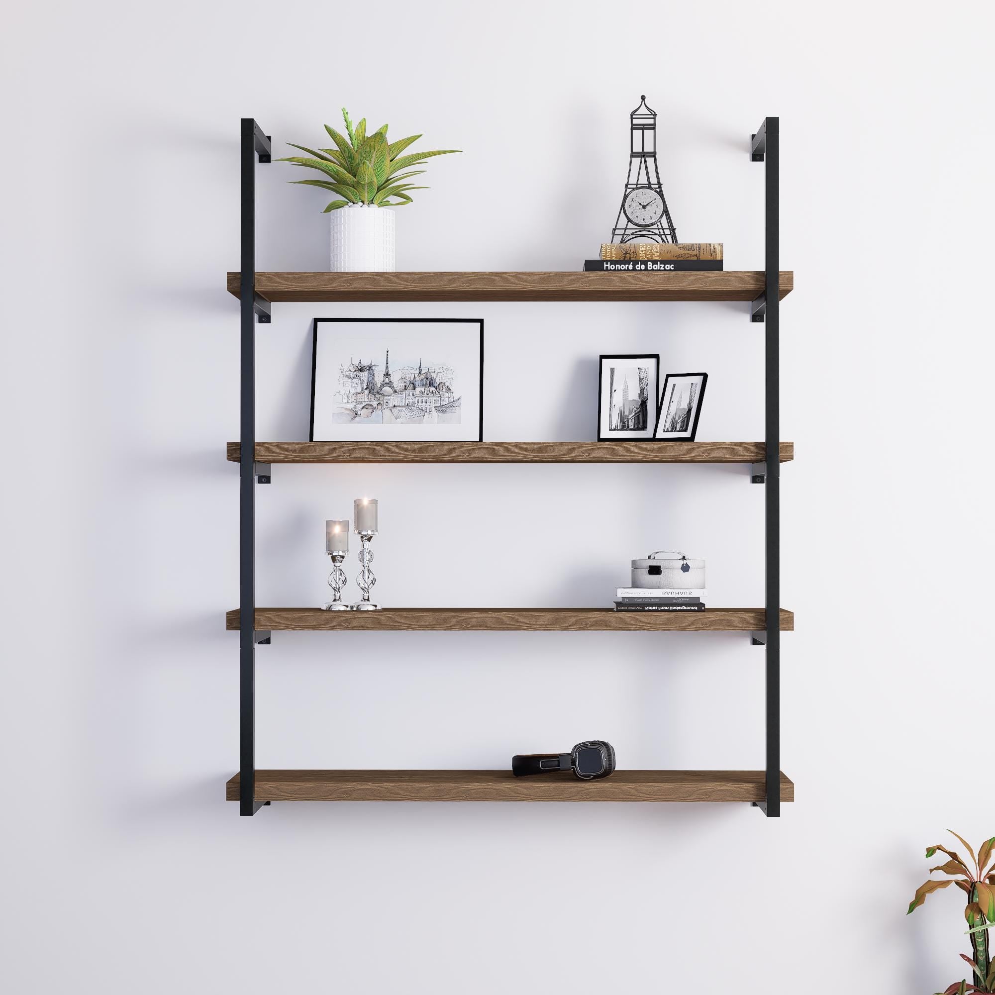 Multi-Tier Shelf Brackets: Heavy Duty Floating Shelving Hardware