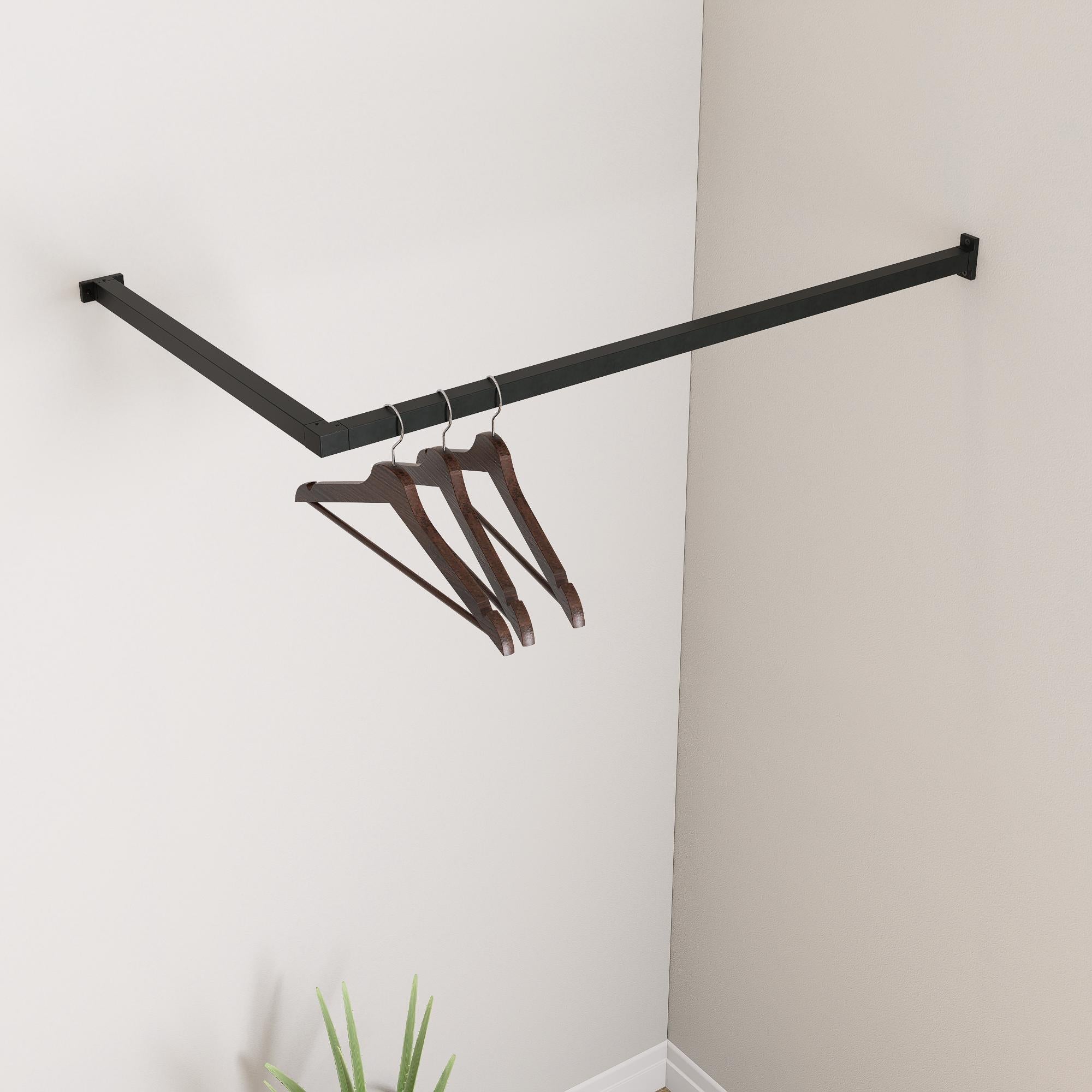 Custom Wall Mounted Clothing Rack – Heavy Duty Iron