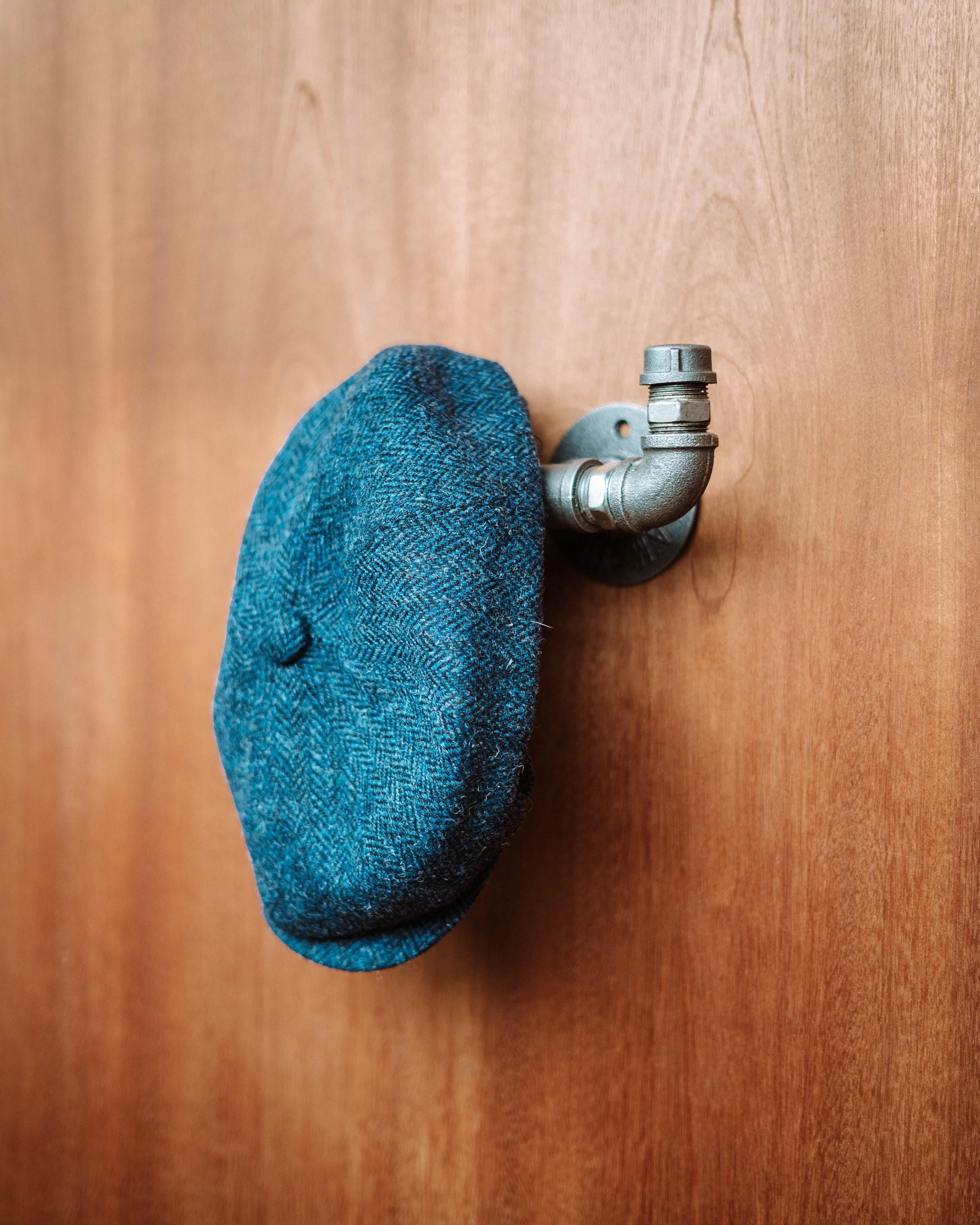 Industrial Pipe Coat Clothes Hanger - Vintage Bath Towel & Door Hooks - Rustic Hat Hooks - Metal Wall Hooks for Bathroom and Doors