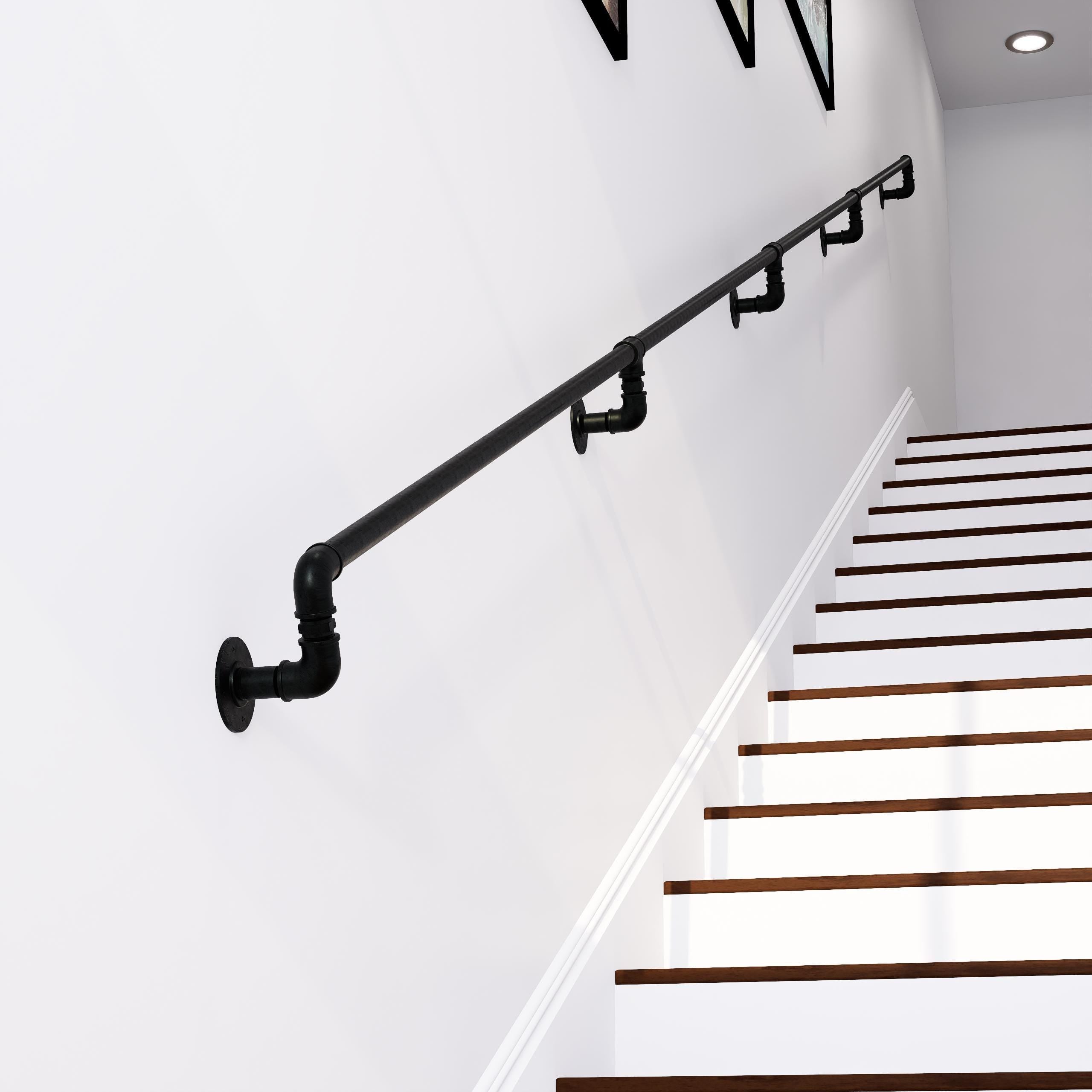 Handmade Cast Iron Stair Handrail – Vintage Pipe