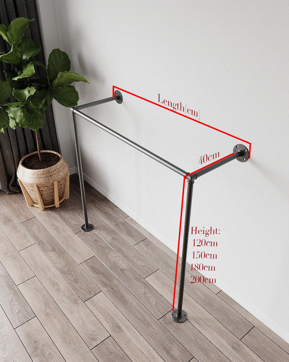 "Argus Clothes Rack, a versatile and retro clothes rack and coat hanger, suitable for wall or floor mounting."