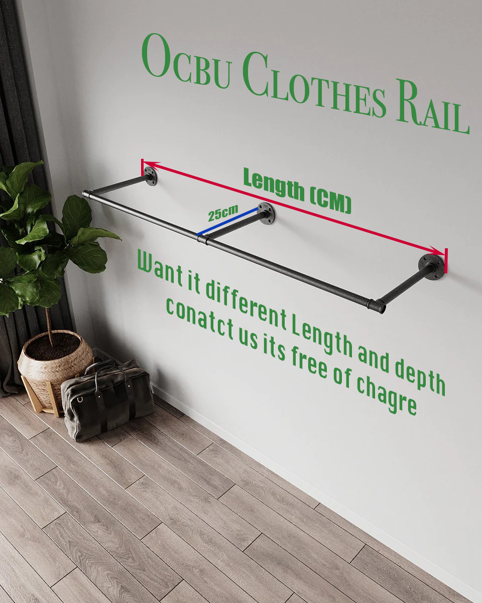 Ocbu Open Wardrobe Clothes Hanging Rail
